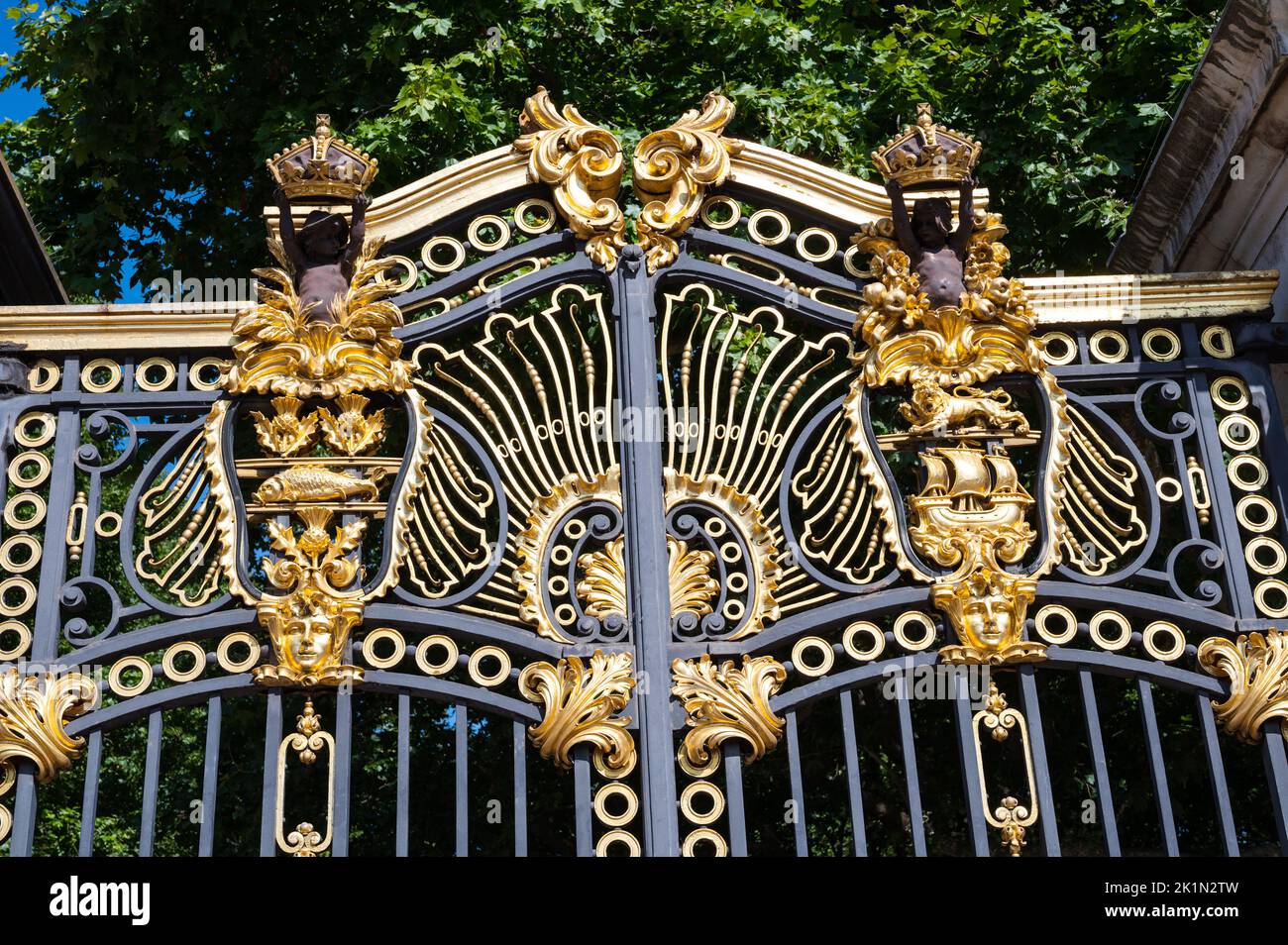 Canada Gate im Green Park, Bukingham Palace Stockfoto