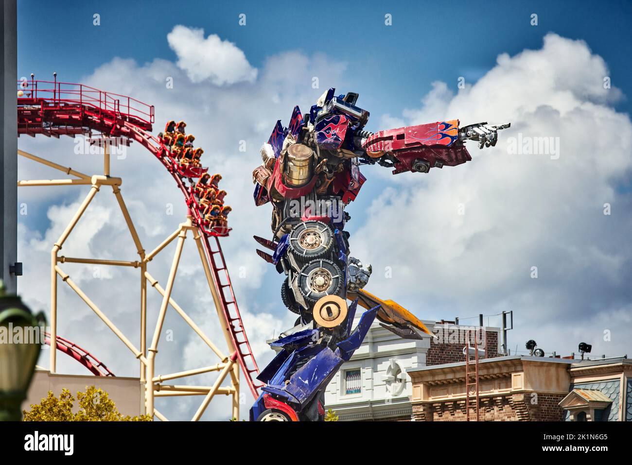 Universal Studios Florida Themenpark Transformers Stockfoto