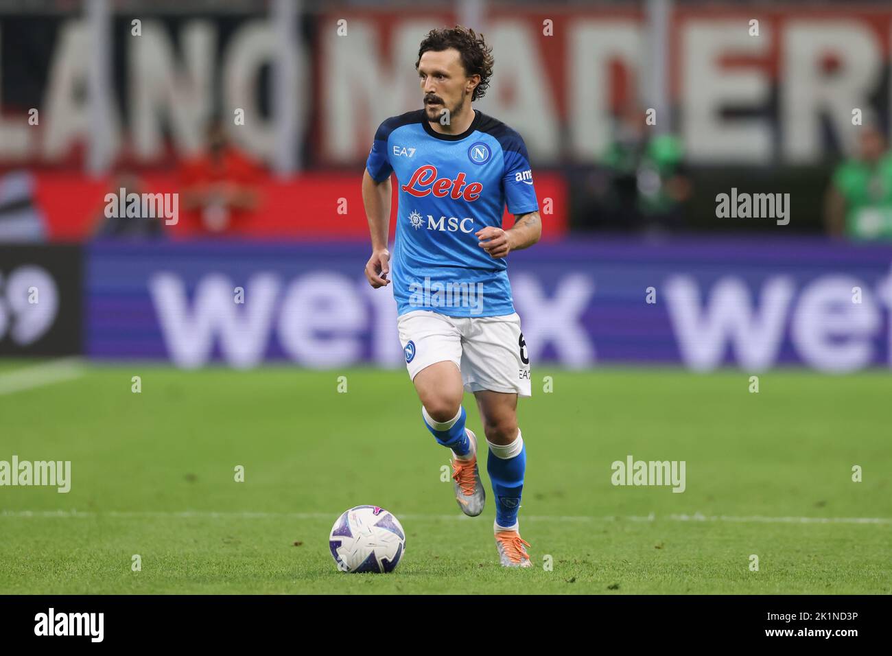 Mailand, Italien. 18. September 2022. Mario Rui von SSC Napoli während der Serie A Spiel bei Giuseppe Meazza, Mailand. Bildnachweis sollte lauten: Jonathan Moscrop/Sportimage Kredit: Sportimage/Alamy Live News Stockfoto