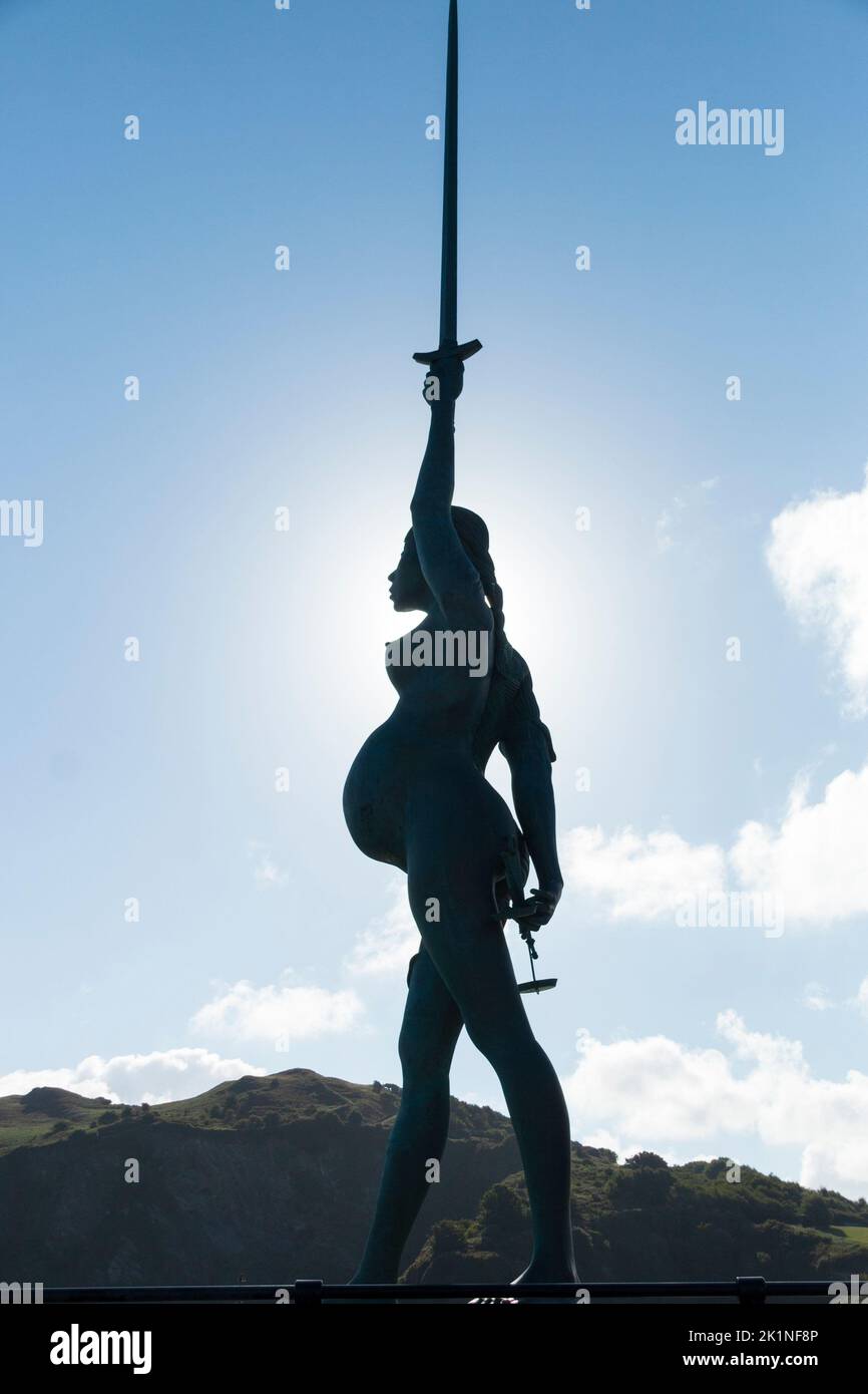 2022Eine Nahaufnahme der Statue der