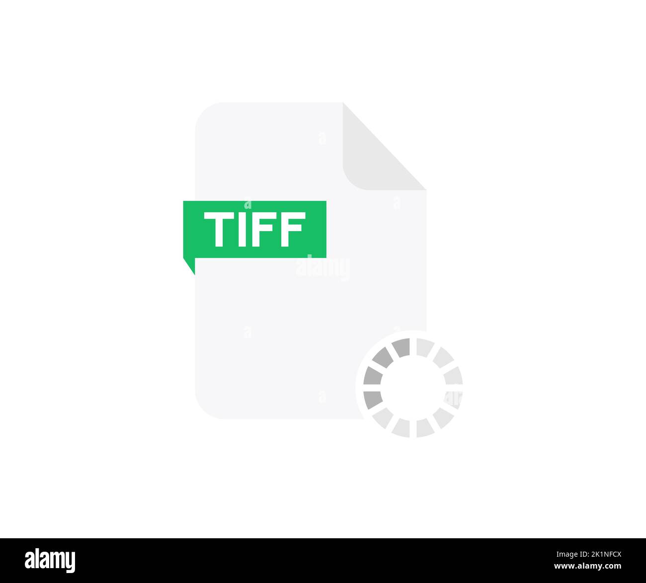 TIFF-Datei-Logo-Design. TIFF-Transparenzkonzept kann Web- und Mobile-Vektor-Design und Illustration verwendet werden. Stock Vektor