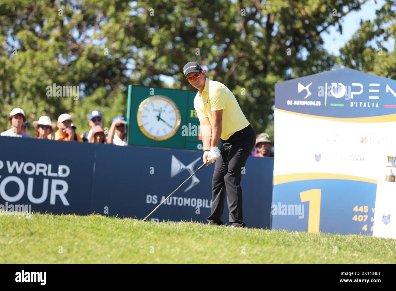 Rom, Italien. 18. September 2022. Auf dem Marco Simone Golf Club Italienisch Open 2022 in diesem Bild. (Foto von Paolo Pizzi/Pacific Press/Sipa USA) Quelle: SIPA USA/Alamy Live News Stockfoto