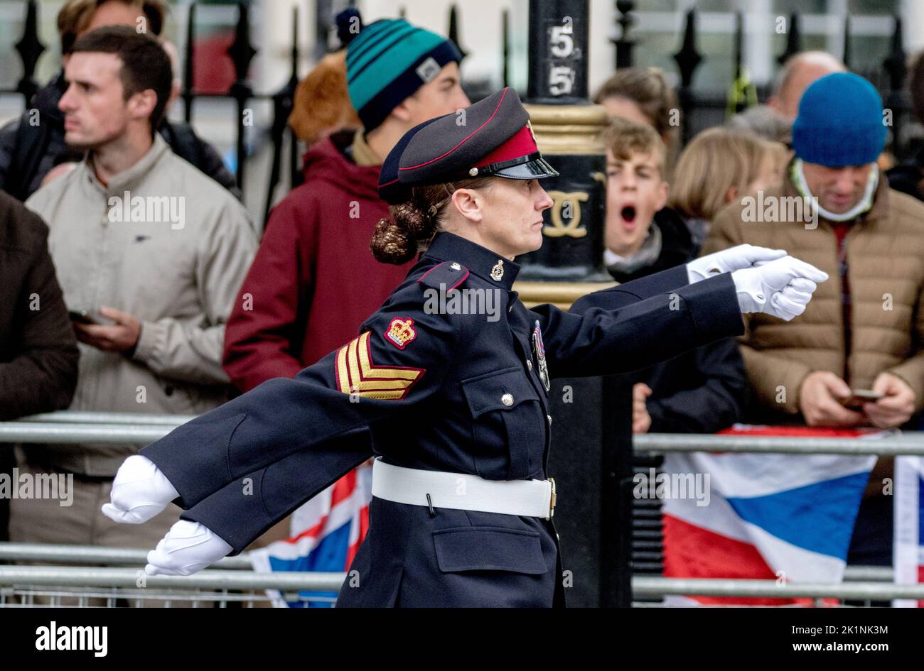 Westminster, London, Großbritannien. 19. September 2022. Beerdigung von Königin Elizabeth II. Kredit: Newspics UK London/Alamy Live Nachrichten Stockfoto