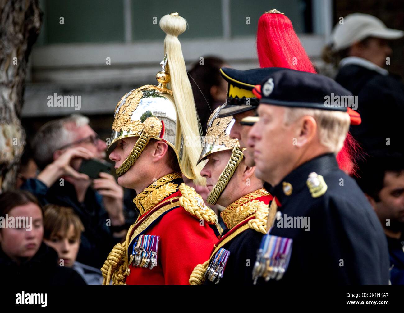 Westminster, London, Großbritannien. 19. September 2022. Beerdigung von Königin Elizabeth II. Kredit: Newspics UK London/Alamy Live Nachrichten Stockfoto