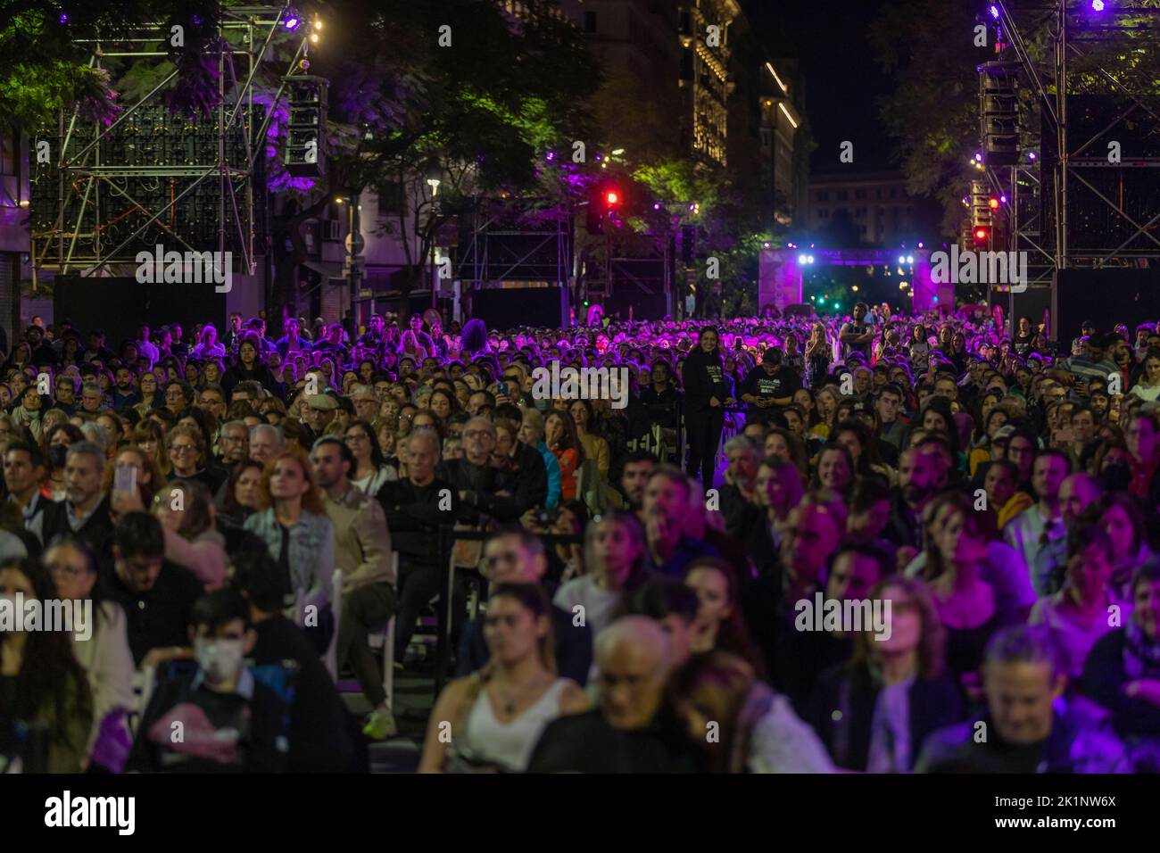 Buenos Aires, Argentinien. 17.. September 2022. Publikum bei der Tango-Weltmeisterschaft 2022. Stockfoto