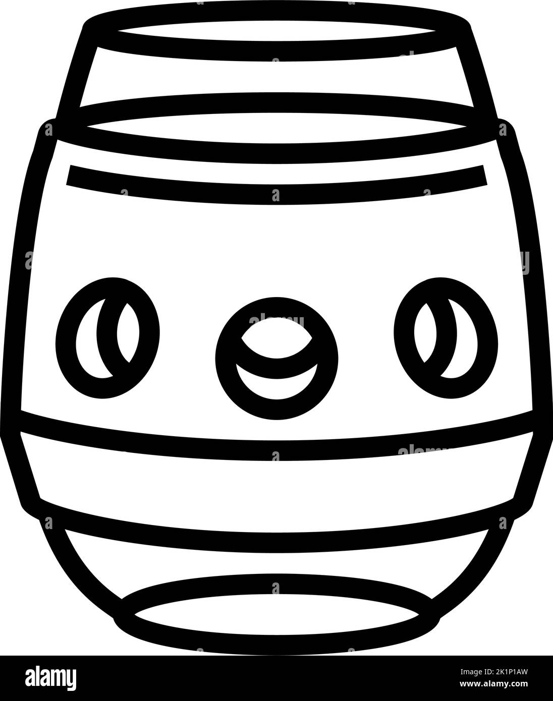 tasse Wein Glas Linie Symbol Vektor Illustration Stock Vektor