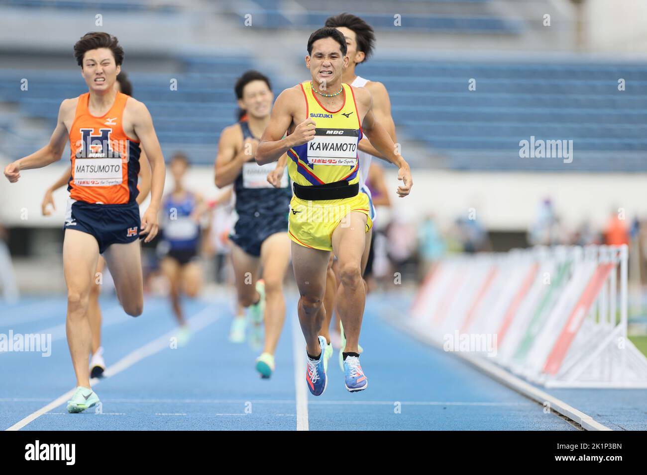 Tokio, Japan. 17. September 2022. Sho Kawamoto Athletics : TWOLAPS MITTELSTRECKENKURS in TOKIO 2022 Männer's 800m im Komazawa Olympic Park Stadium in Tokio, Japan . Quelle: AFLO SPORT/Alamy Live News Stockfoto