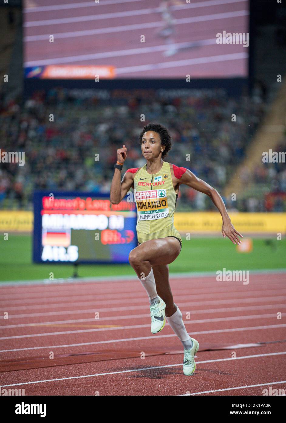 Malaika Mihambo nimmt am Weitsprung der Leichtathletik