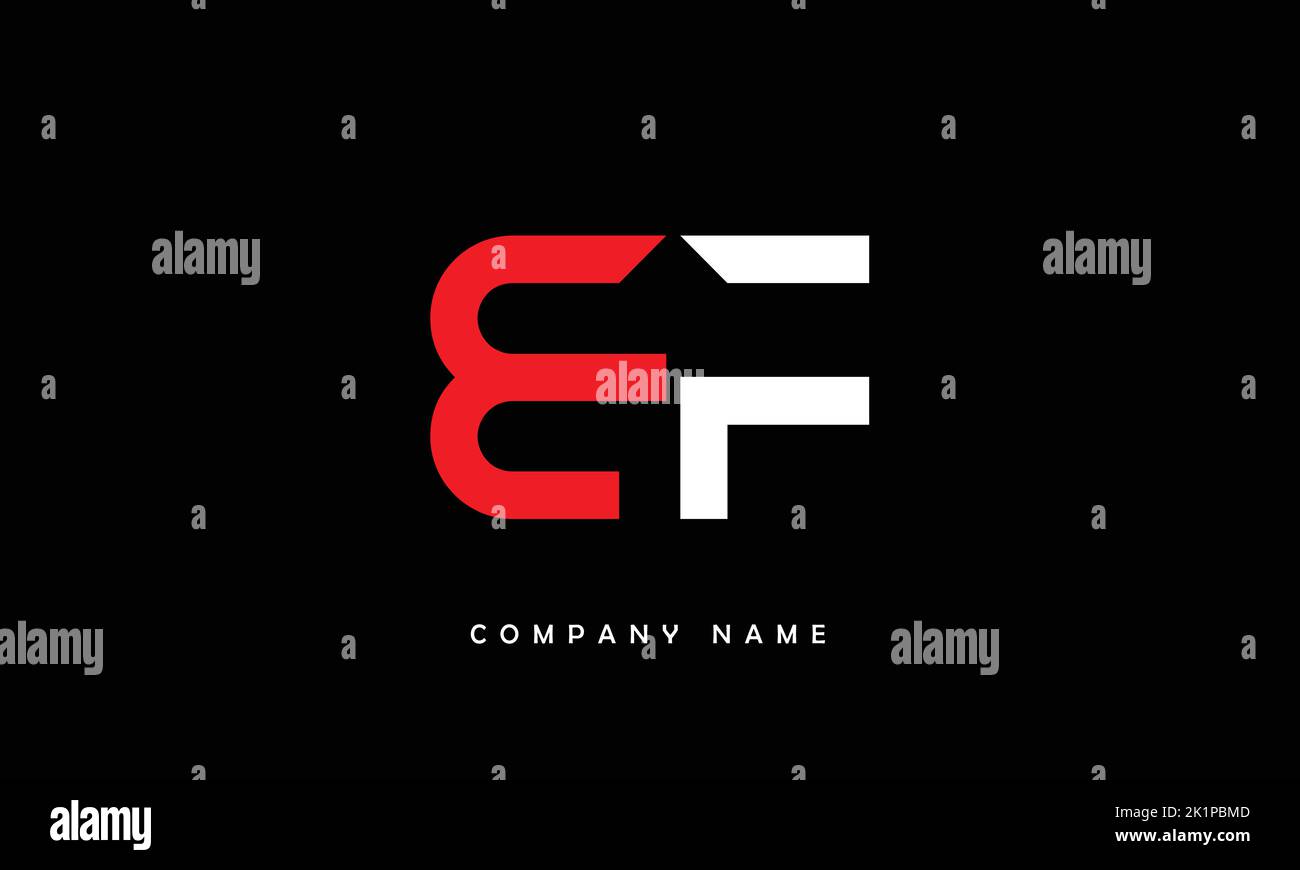 BF, FB Abstract Letters Logo Monogramm Stock Vektor
