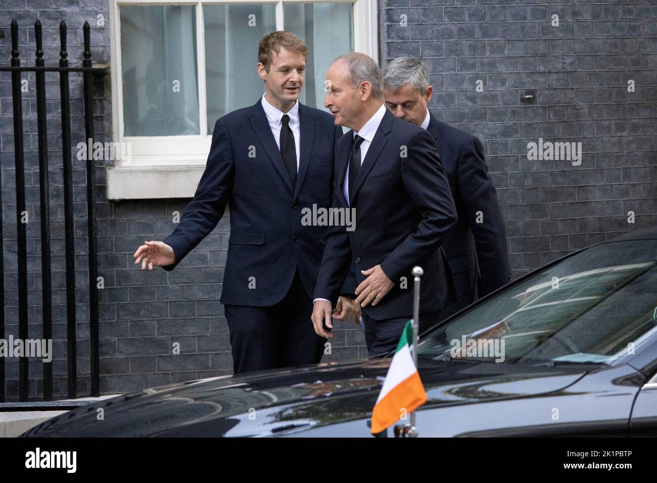 FOTO:JEFF GILBERT SONNTAG, 18.. September 2022 Micheˆl Martin Irish Taoiseach besucht Downing Street, London Stockfoto