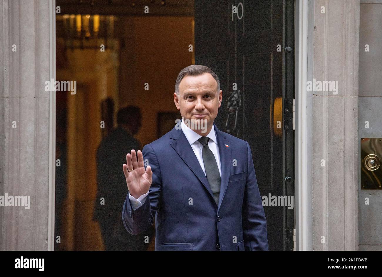 FOTO:JEFF GILBERT 18.. September 2022 Andrzej Duda, polnischer Präsident Visitis Downing Street, London Stockfoto