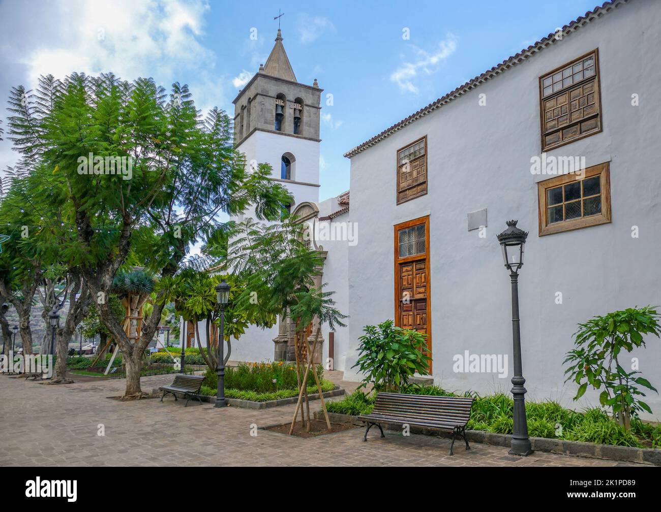 Eindruck von Icod de los Vinos, einer Gemeinde in der Provinz Santa Cruz de Teneriffa auf der Insel Teneriffa, auf den Kanarischen Inseln, Spanien Stockfoto