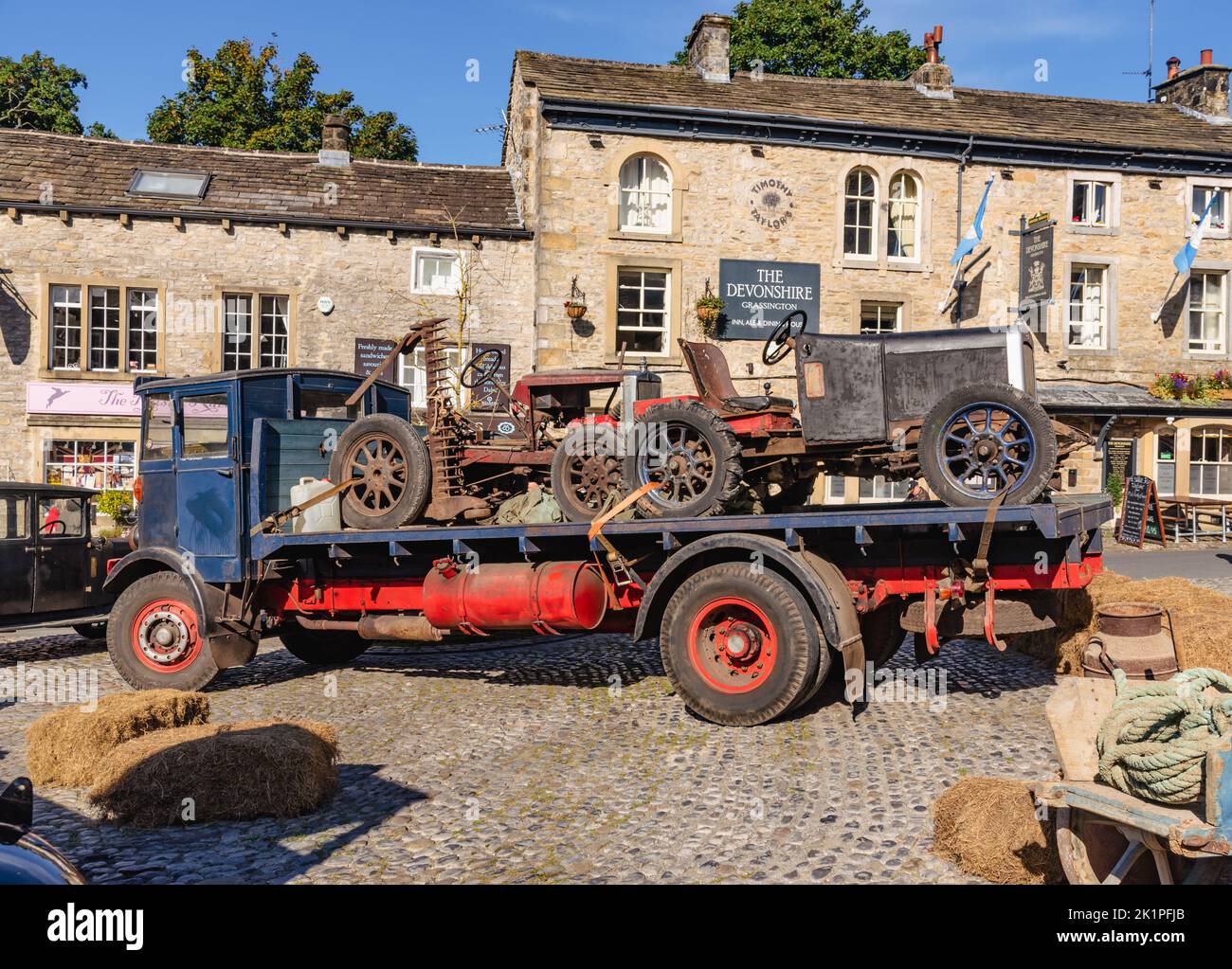 Grassington 1940er-Wochenende Stockfoto