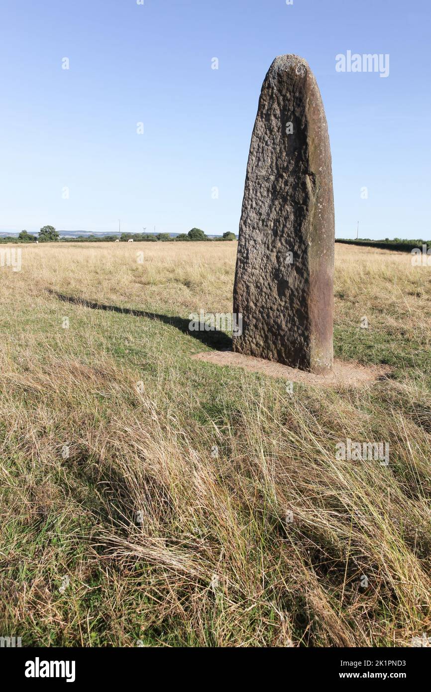 Menhir von Epoigny in Couches, Burgund, Frankreich Stockfoto