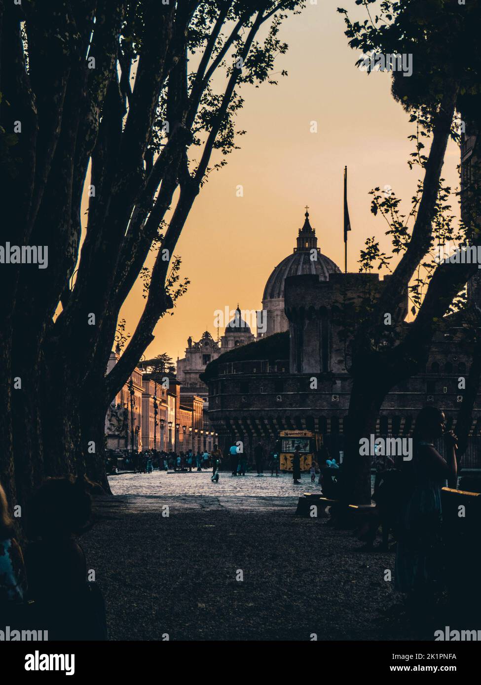 Die päpstliche Basilika Sankt Peter im Vatikan Stockfoto