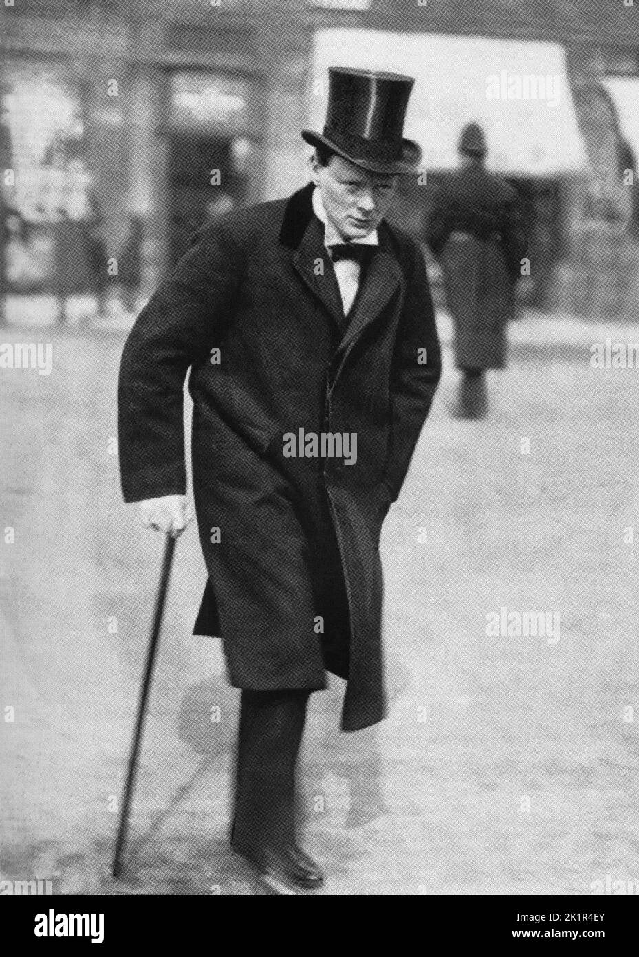 Winston Churchill als Abgeordneter für Dundee, Schottland 1907 Stockfoto