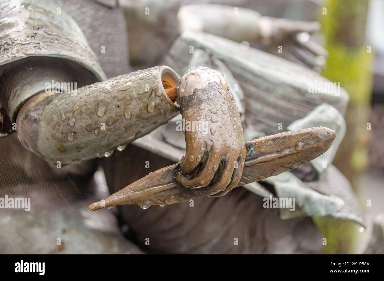 Aachen April 2021 Eine schöne Skulptur im Aachener Markenviertel. Mit