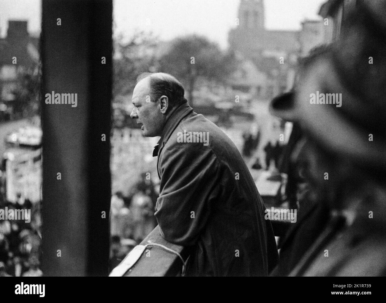 Winston Churchill hält eine Rede in Epping. 1924 Stockfoto
