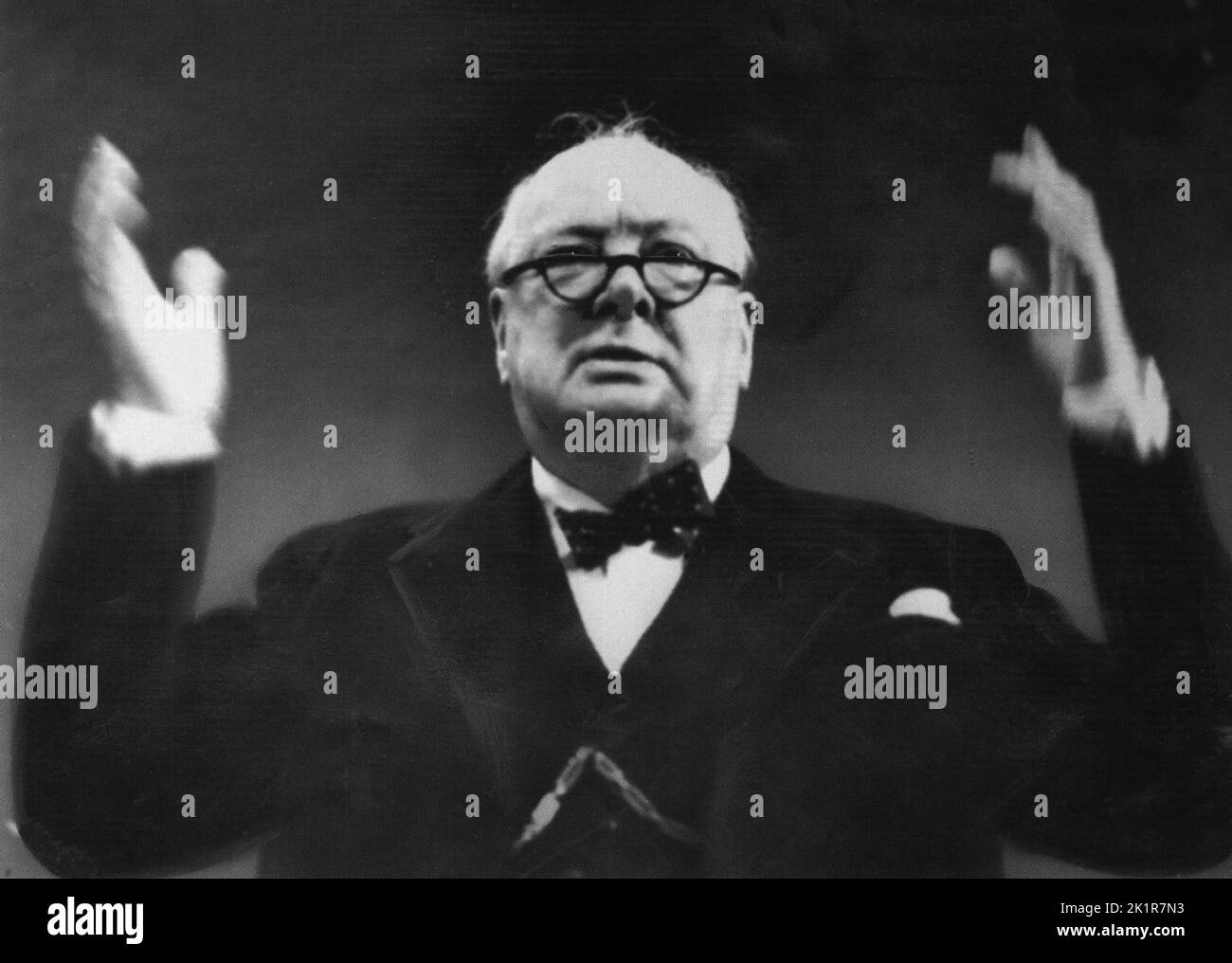 Winston Churchill auf der Konferenz der Konservativen Partei. Brighton. 1948 Stockfoto