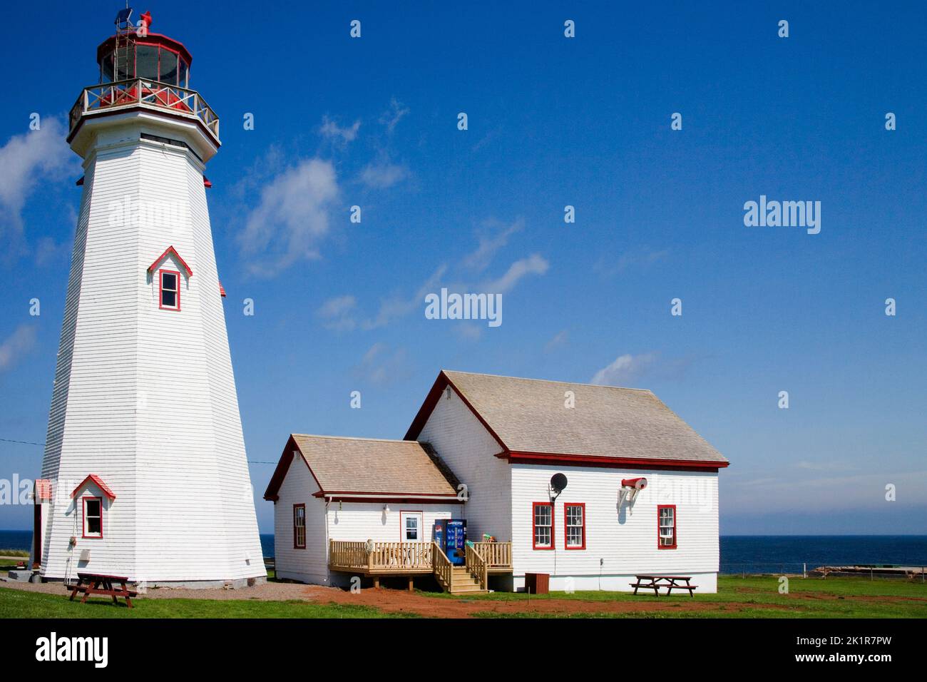 Leuchtturm east Point an der Küste von Prince Edward Island canada Stockfoto