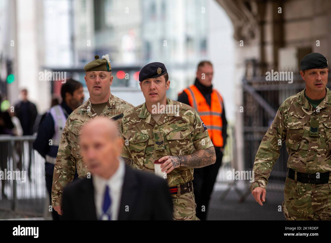 London, Großbritannien. 19. September , 2022. Szenen um London, als das Vereinigte Königreich sich auf die Beerdigung von Königin Elizabeth II am 19.. September 2022 vorbereitete. Kredit: Windmill Images/Alamy Live Nachrichten Stockfoto