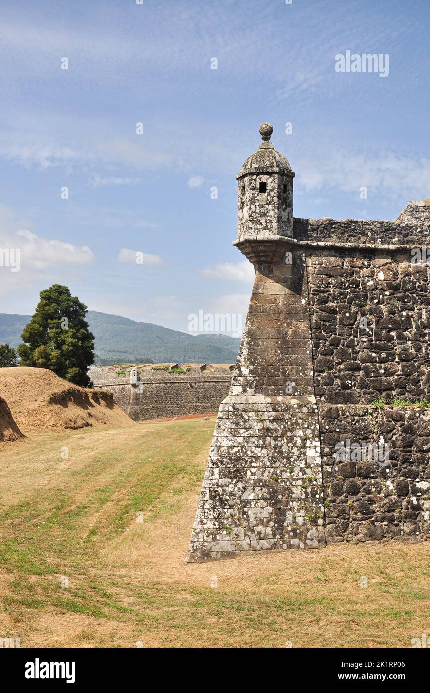 Festung und Stadtmauer von Valença do Minho, Portugal Stockfoto