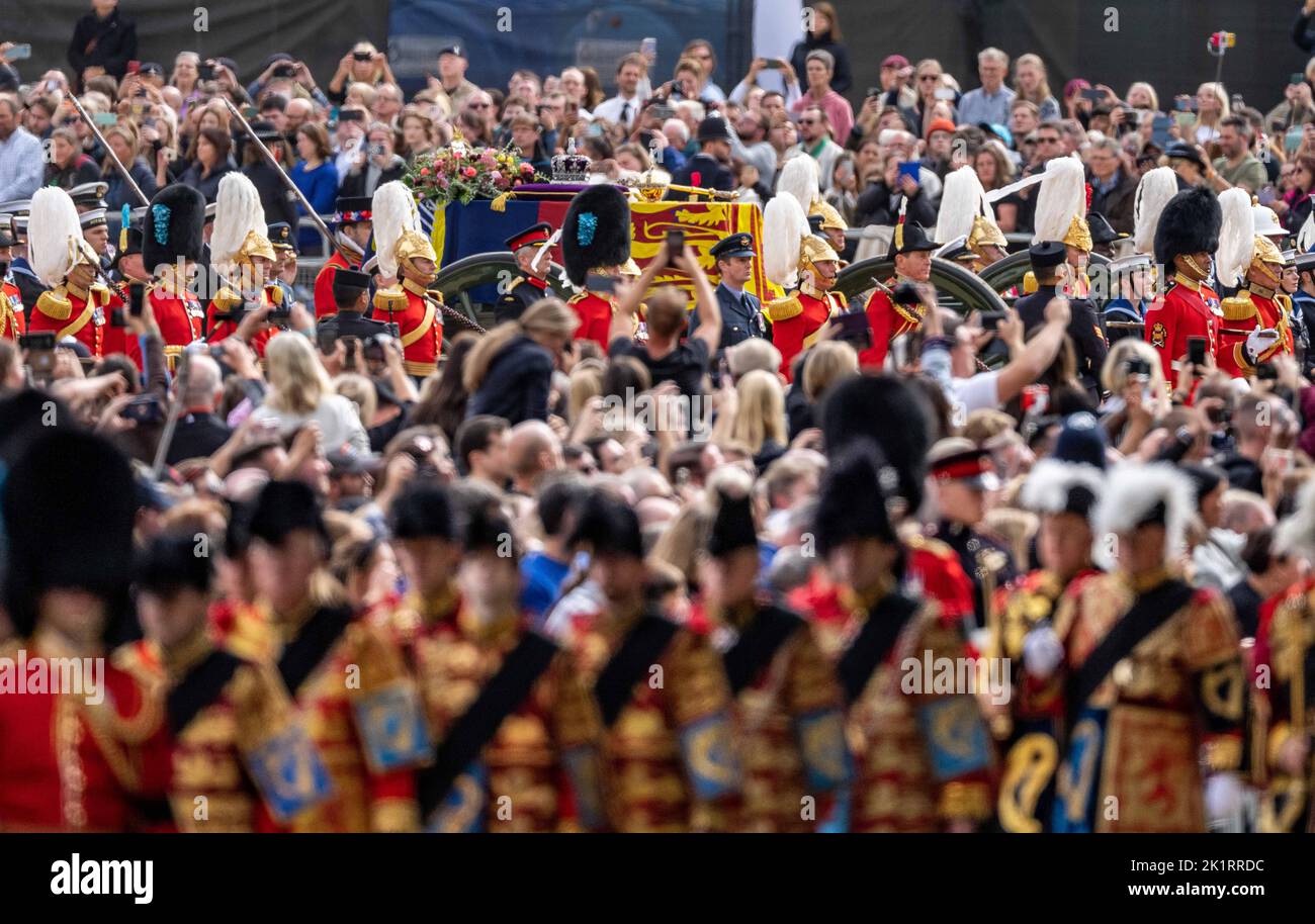 Die Beerdigung von Königin Elizabeth II. In London 19/09/2022 Stockfoto