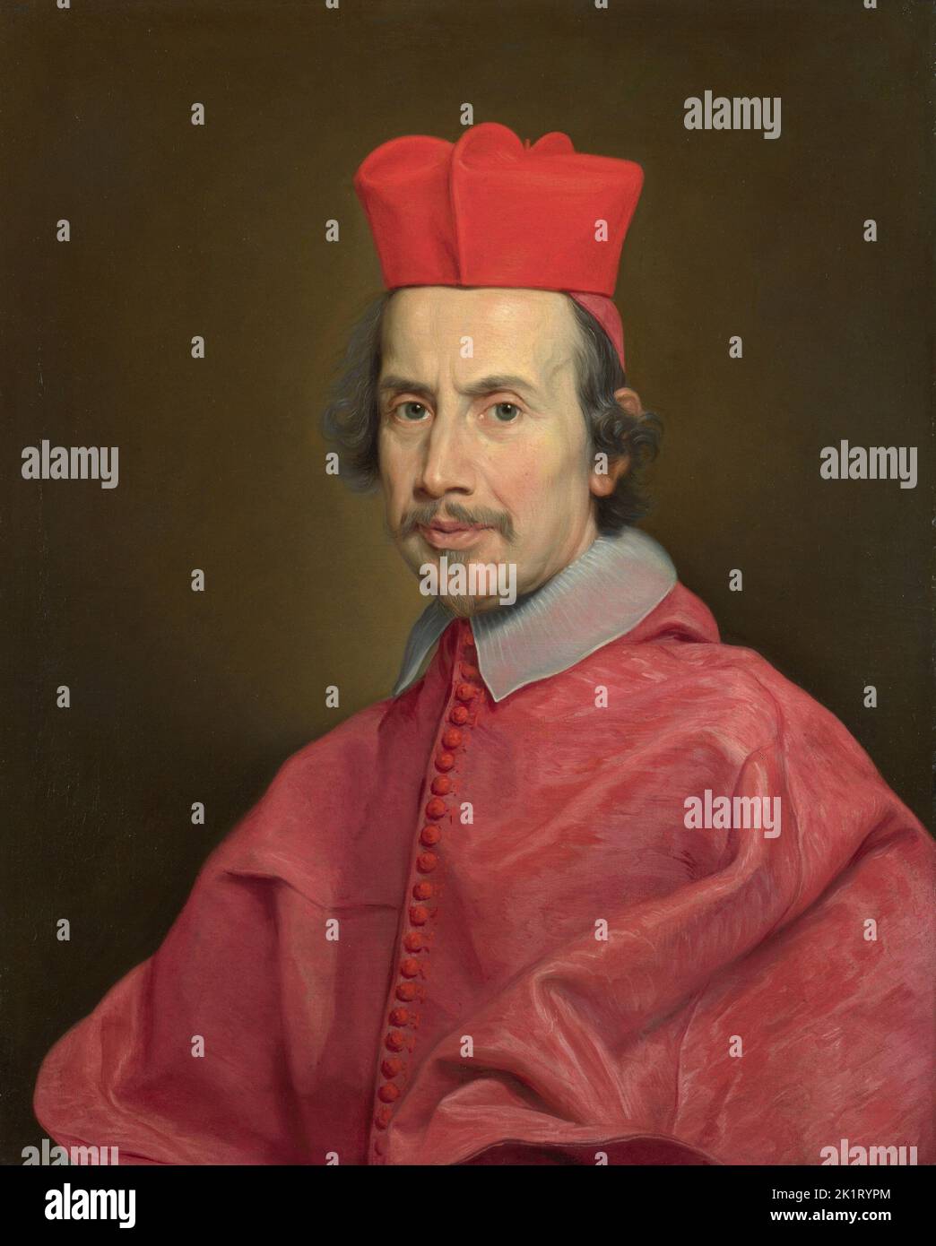 Porträt von Kardinal Marco Gallo. Museum: National Gallery, London. Autor: Giovanni Battista Gaulli (Il Baciccio). Stockfoto