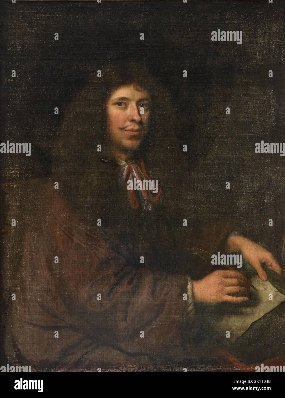 Porträt des Autors Moliére (1622-1673). Museum: PRIVATE SAMMLUNG. Autor: Pierre Mignard. Stockfoto