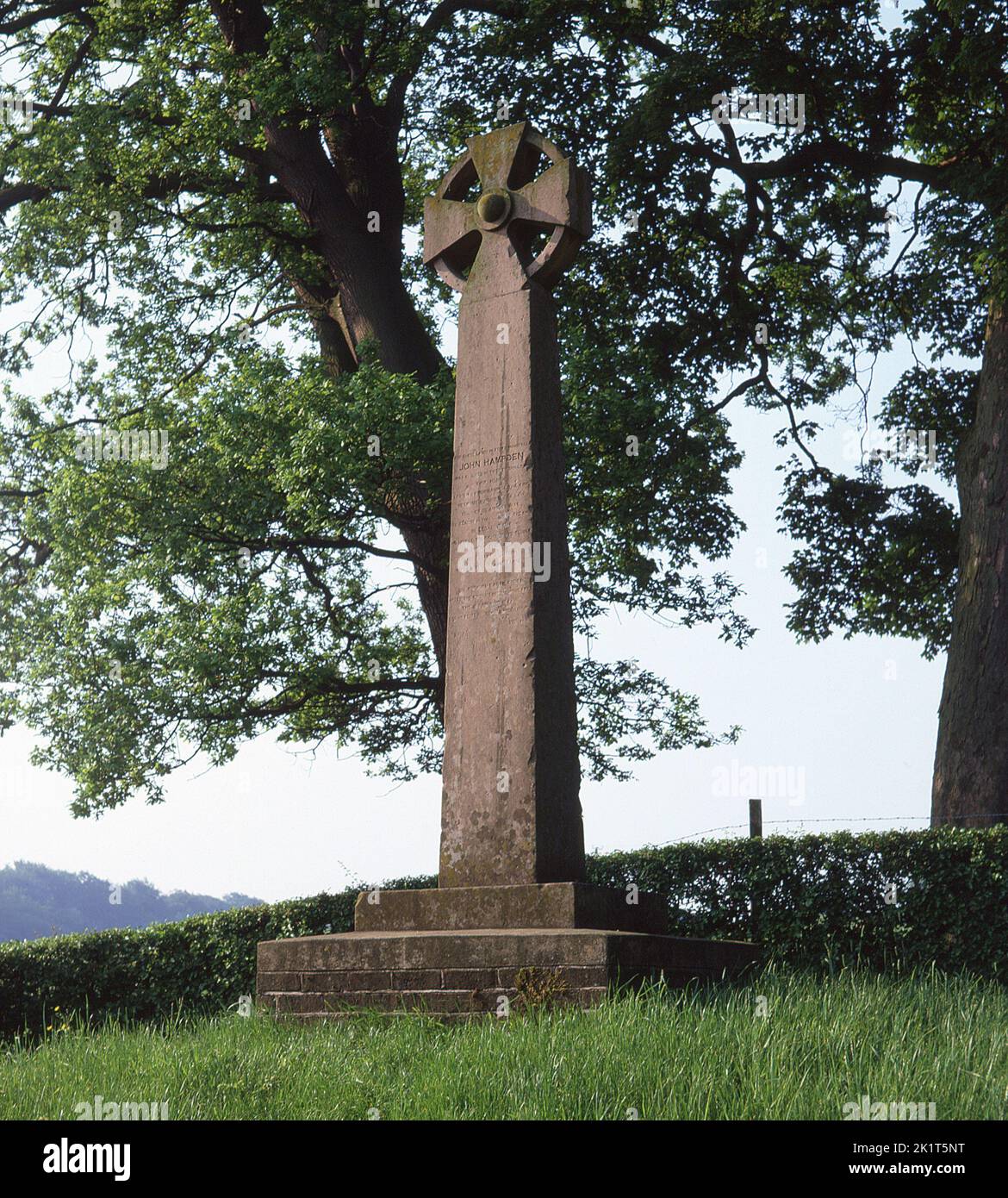 John Hampden Cross Monument, Buckinghamshire, England Stockfoto