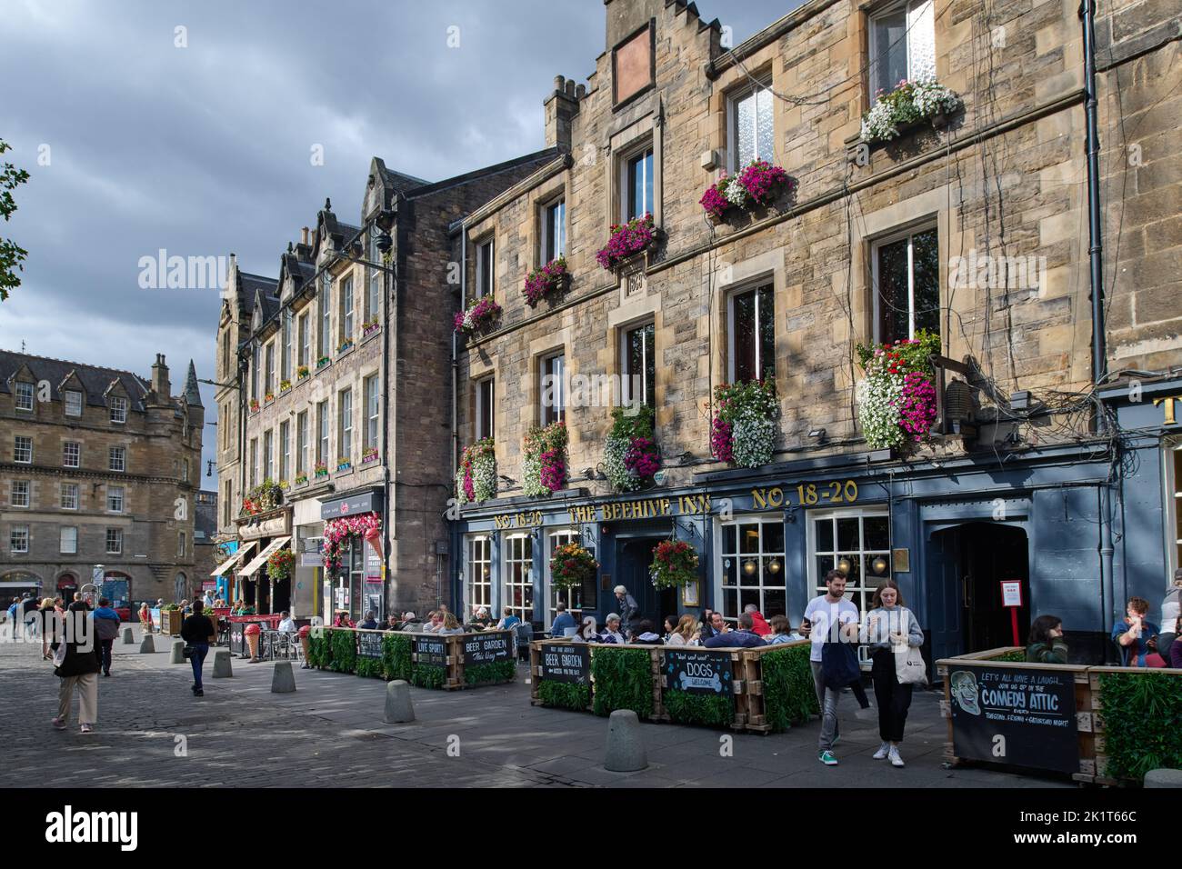 Edinburgh Schottland, Großbritannien 20. September 2022. Allgemeine Ansicht des Beehive Inn, Grassmarket. Kredit sst/alamy live Nachrichten Stockfoto