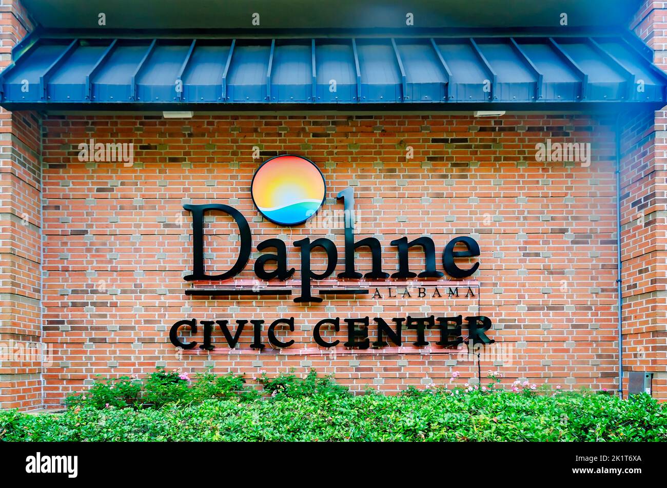 Das Daphne Civic Center ist am 8. September 2022 in Daphne, Alabama, abgebildet. Stockfoto