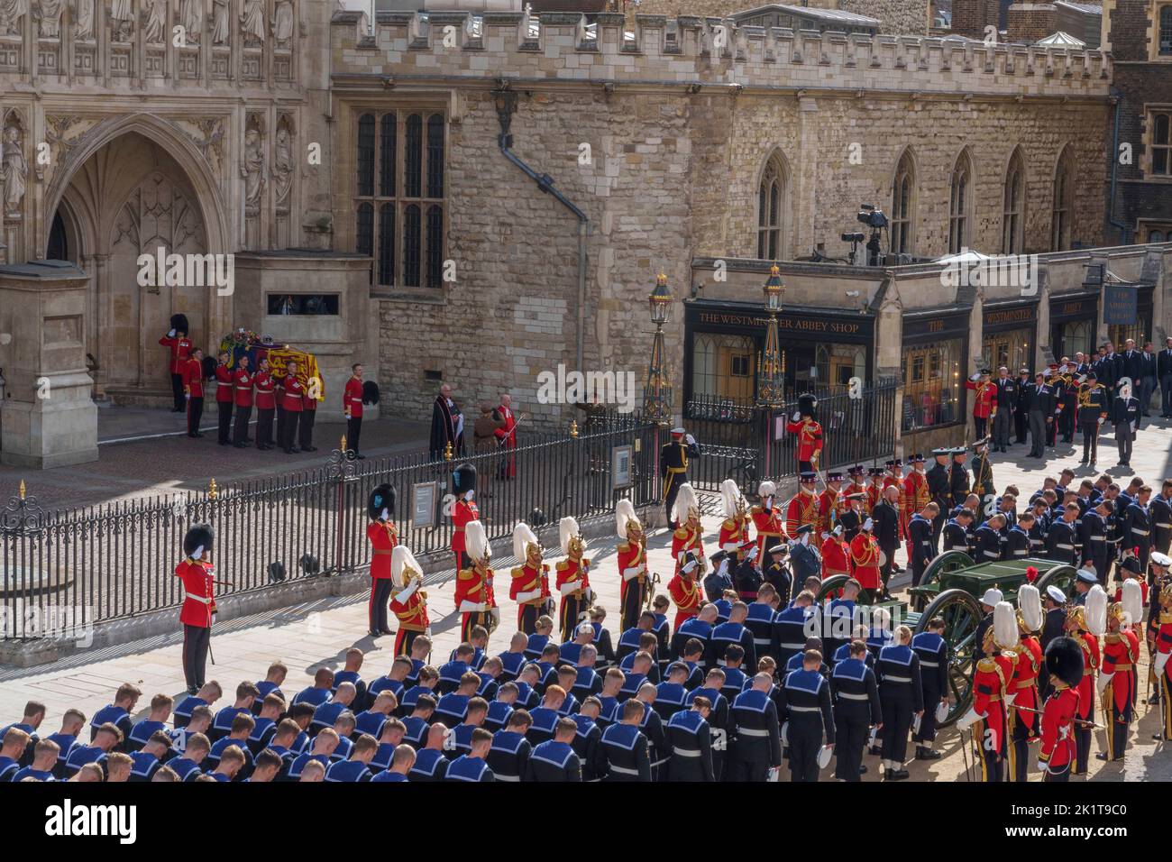 The Funeral of Queen Elizabeth 2, Westminster Abbey. Stockfoto