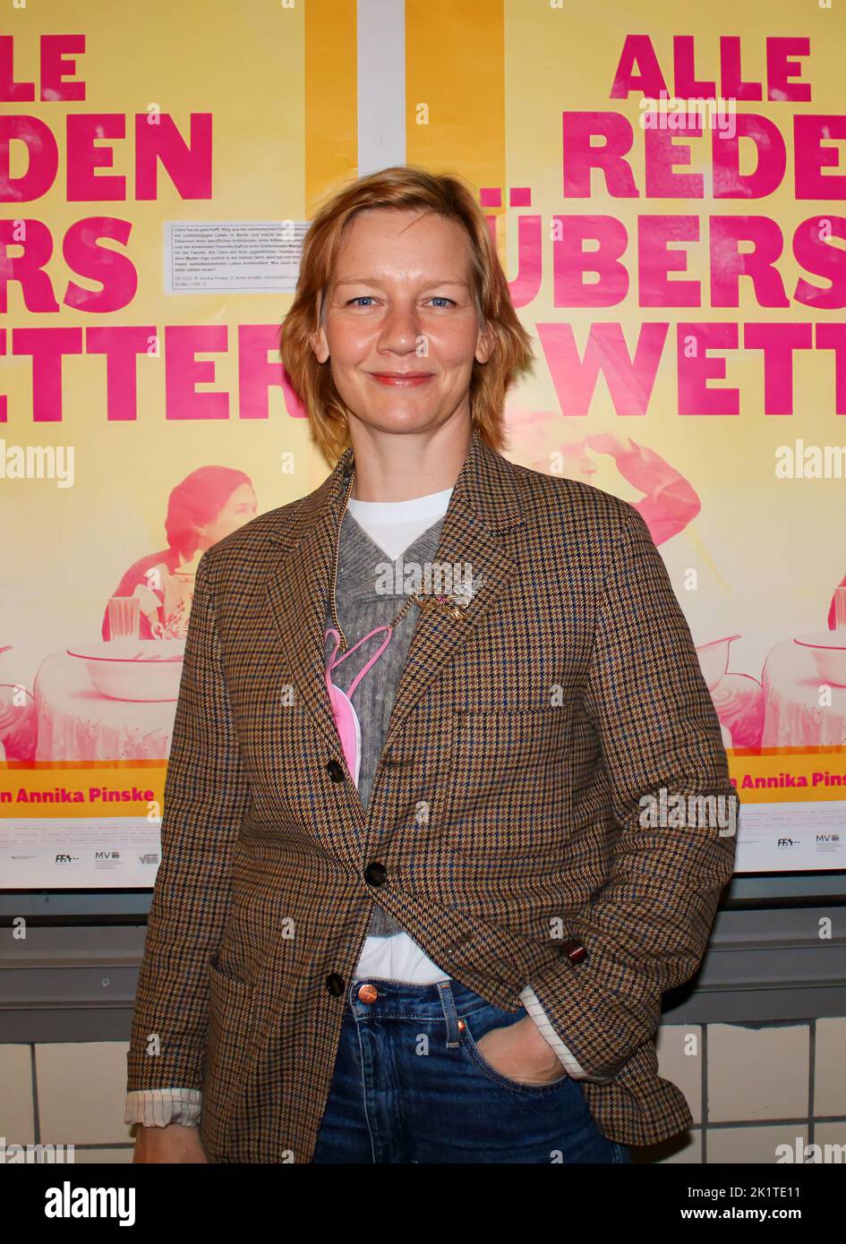 Sandra Hüller bei der Leipzig-Premiere: ALLE REDEN ÜBER WETTER im Rahmen der Reihe: „Junges Deutsches Kino“ in den Passage Kinos. Leipzig, 17.09.20 Stockfoto