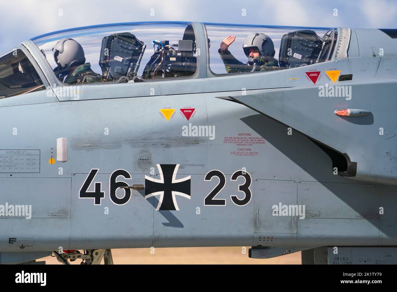 Tornado RAF, Tag oder Nacht, Allwetter, Angriffsflugzeug, Tiefflug, Training, Wales, Loop North Wales, Waddington, Gulf war 1991, 2 Sitzer, GR4 Stockfoto