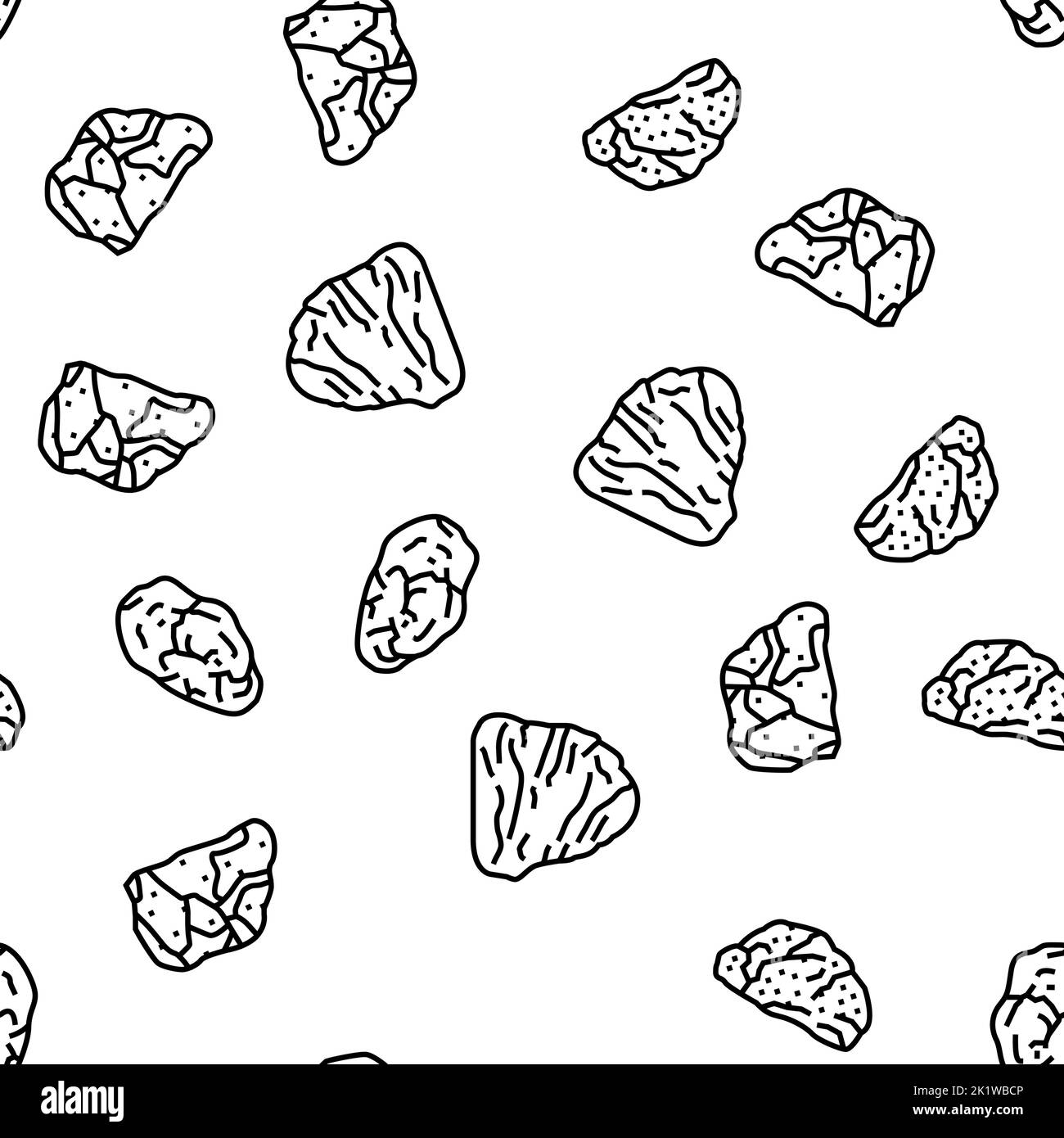 Stein Gestein Textur Natur Vektor nahtlose Muster Stock Vektor