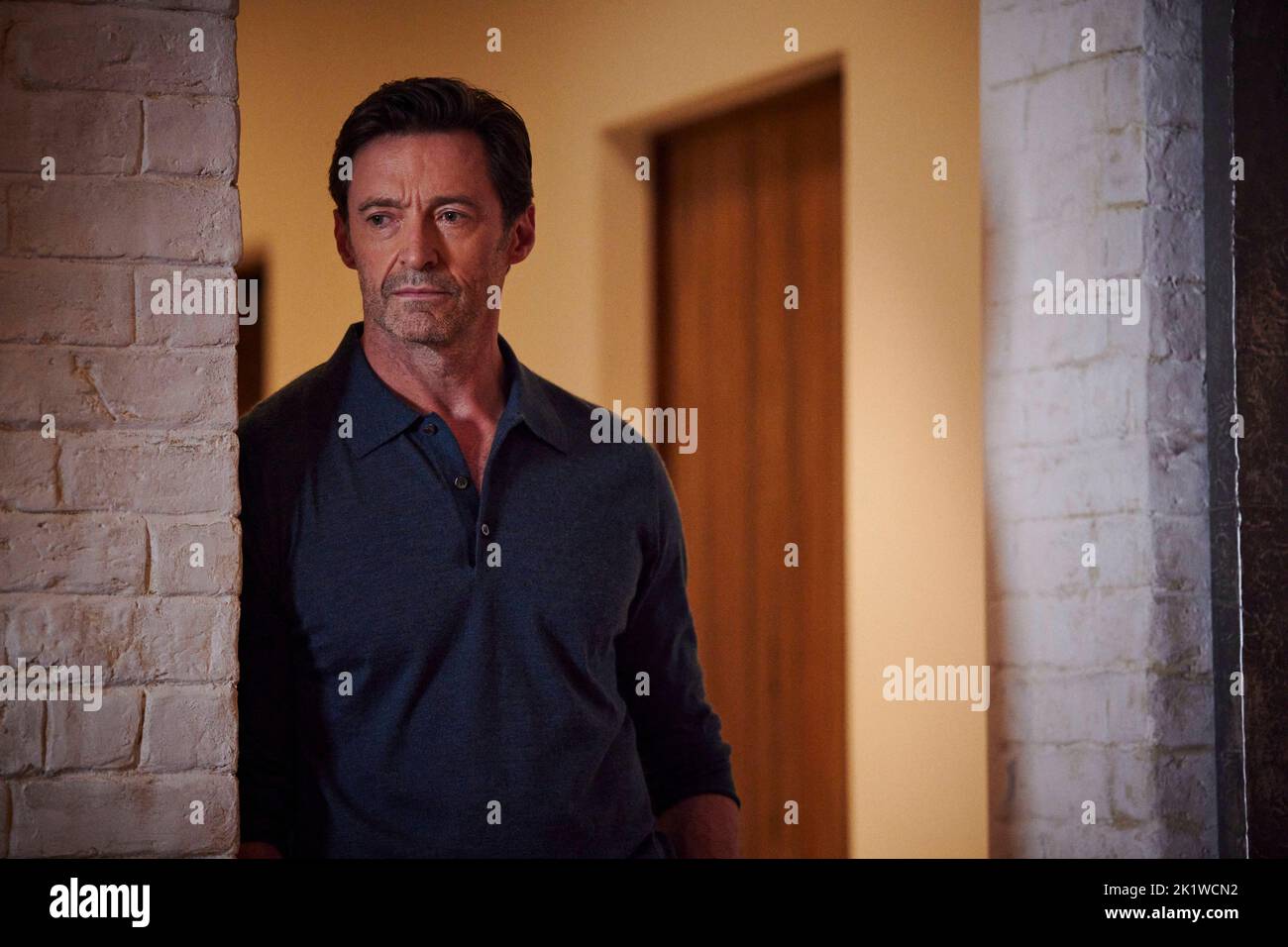 VERÖFFENTLICHUNGSDATUM: 9 Oktober 2022. TITEL: Der Sohn. STUDIO: Sony Classics Pictures. REGIE: Florian Zeller. PLOT: Peter, als sein geschäftiges Leben mit der neuen Partnerin Emma und ihrem Baby in Unordnung Gerät, als seine Ex-Frau Kate mit ihrem Teenager-Sohn Nichola auftaucht. HAUPTROLLE: HUGH JACKMAN als Peter. (Bild: © Sony Classics Picics/Entertainment Picics) Stockfoto