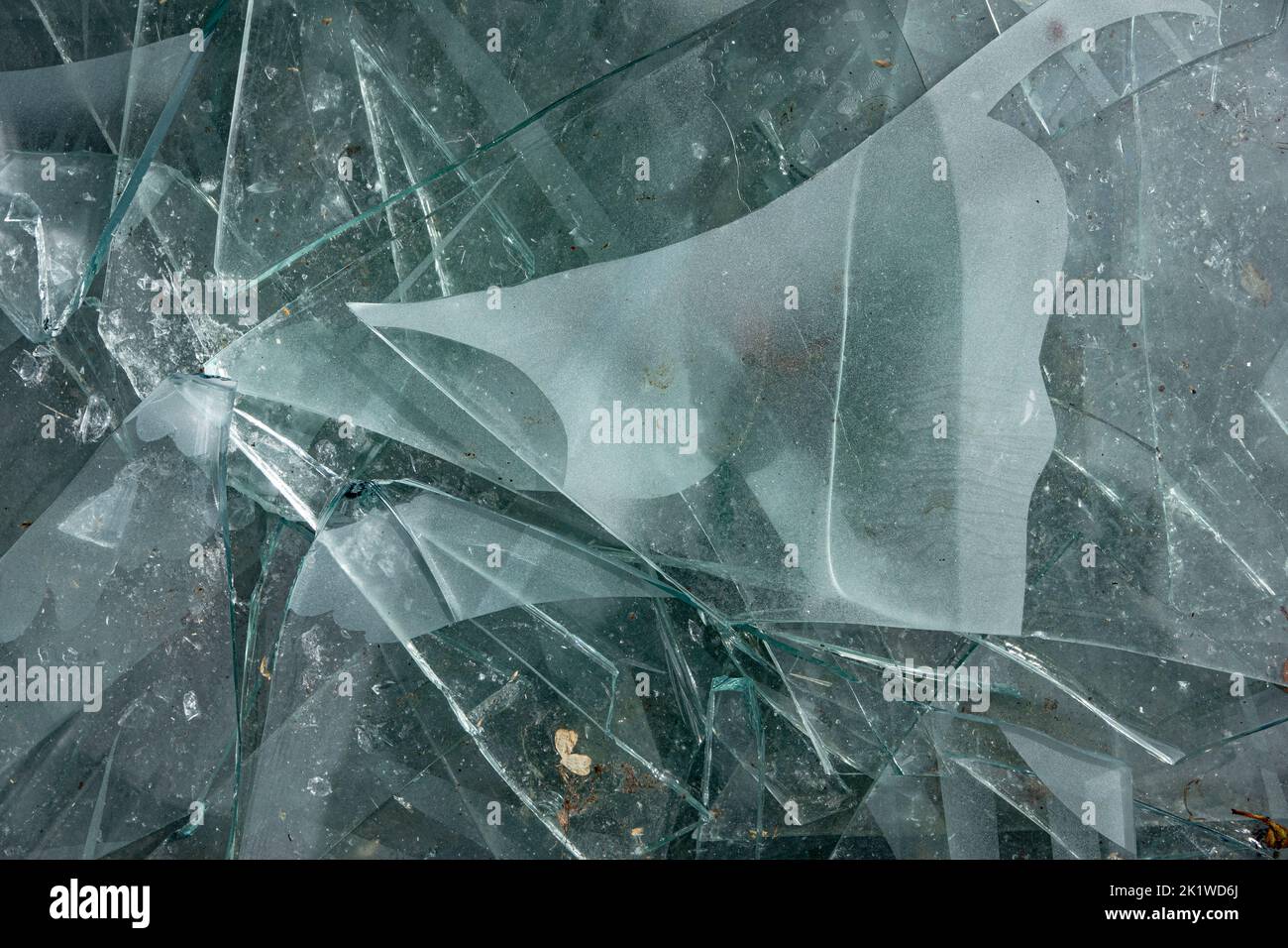 Zerbrochene Glas Stockfoto