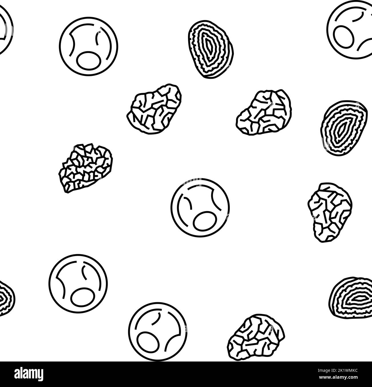 Stein Gestein Textur Natur Vektor nahtlose Muster Stock Vektor