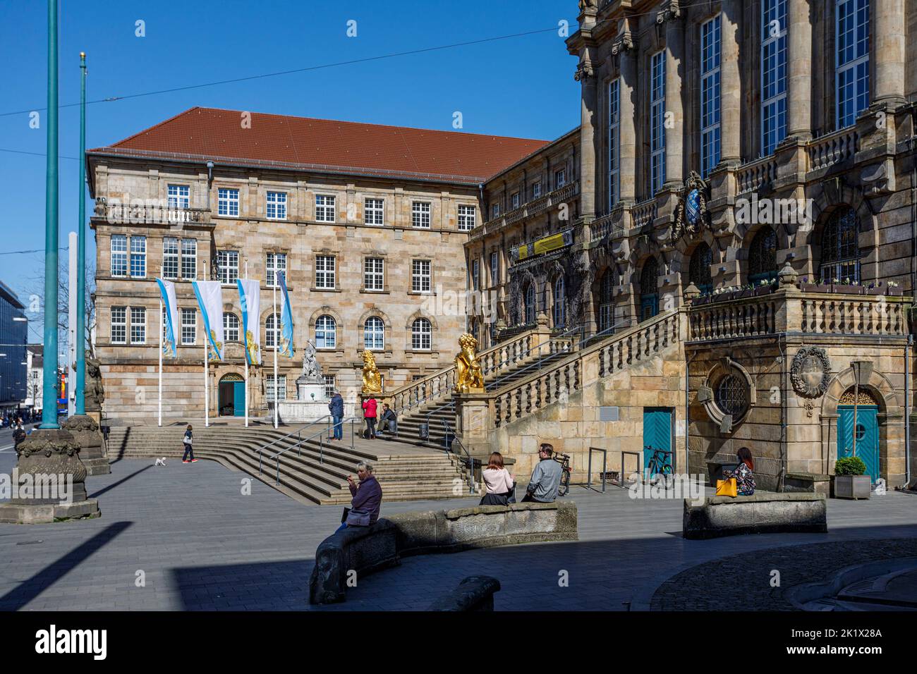 Kasseler Rathaus Stockfoto