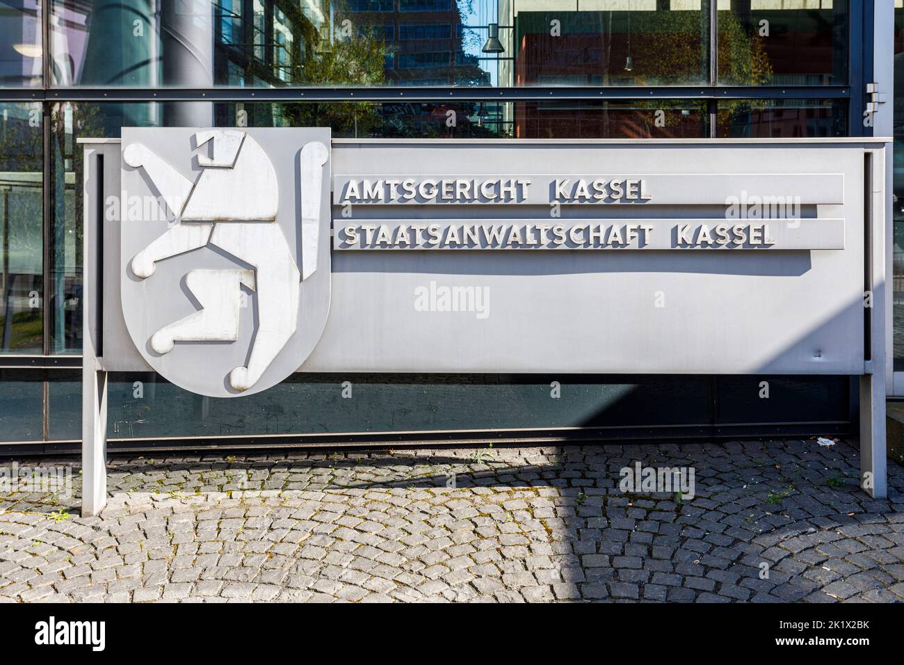 Die Justizbehörden in Kassel, das Landgericht und die Staatsanwaltschaft befinden sich im Gebäude Stockfoto