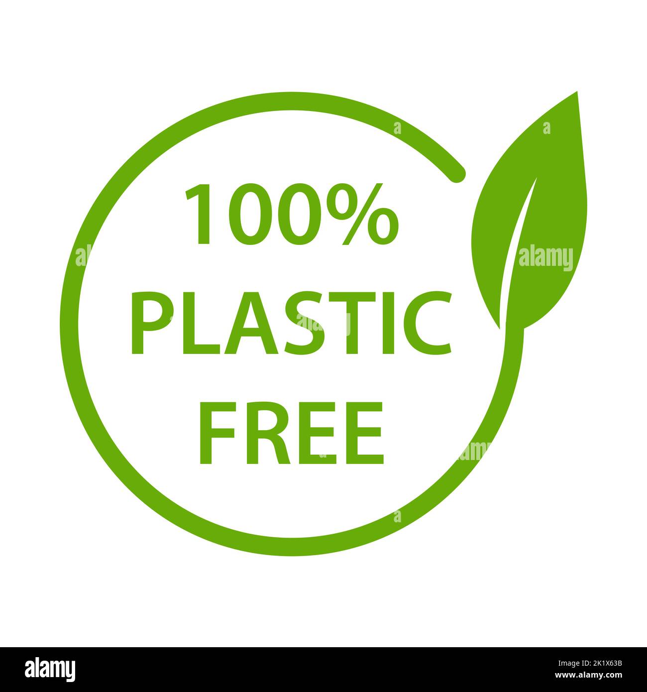 100% Kunststoff frei Icon Vektor BPA kostenlose Garantie Verpackung Zeichen für Grafik-Design, Logo, Website, Social Media, mobile App, UI-Abbildung Stock Vektor