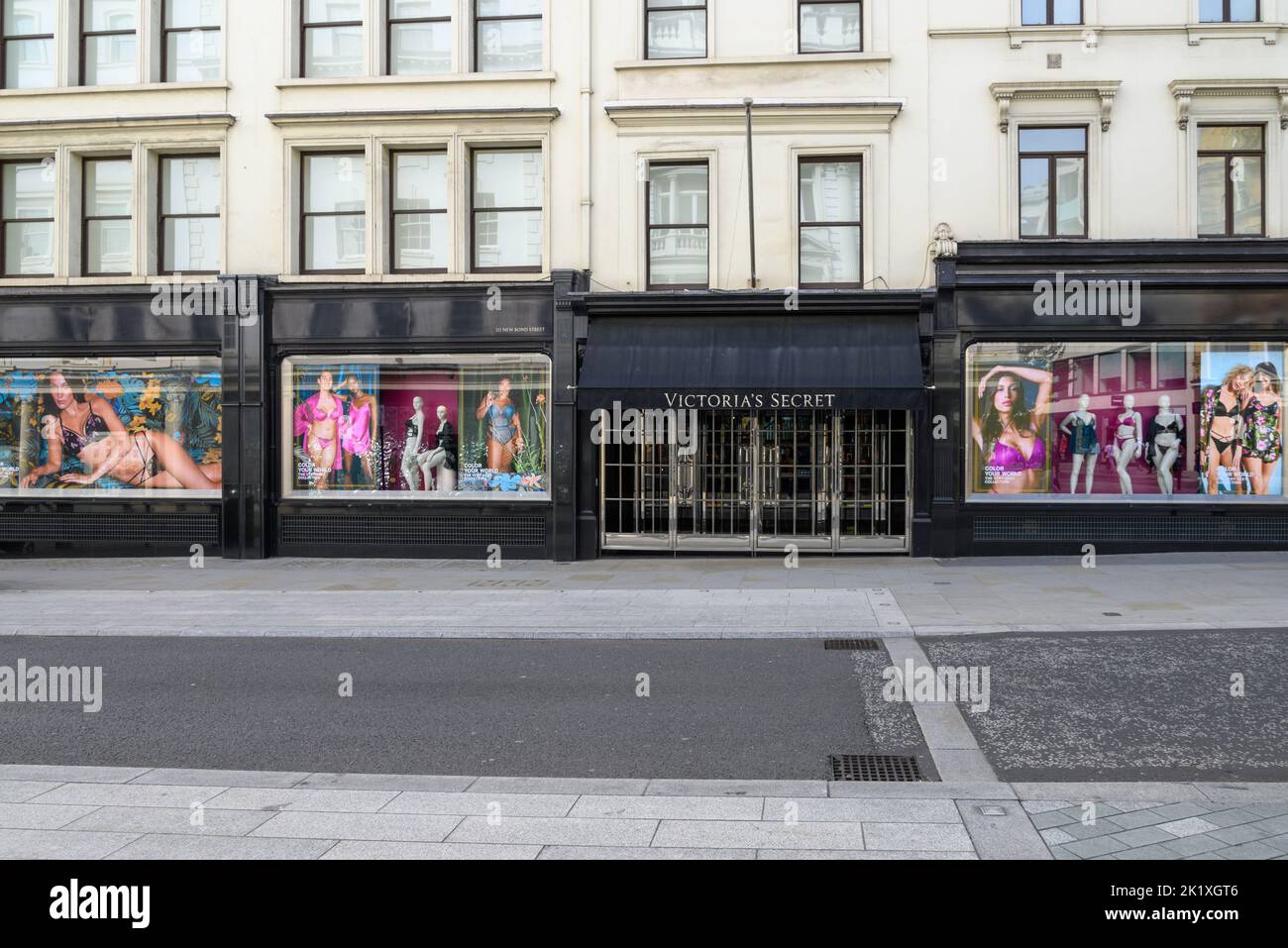 Victoria's Secret Dessous-Geschäft, New Bond Street, London, Großbritannien Stockfoto