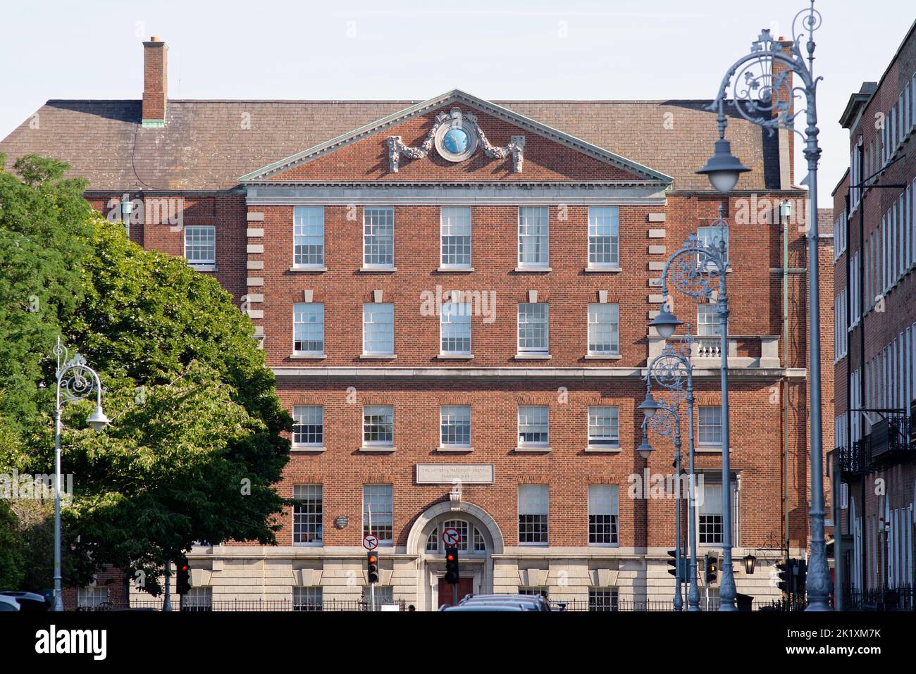 Das National Maternity Hospital of Ireland in Dublin, dessen Motto das Leben glorreiches Leben ist. Gelegen in Holles Street, Dublin 2. Stockfoto