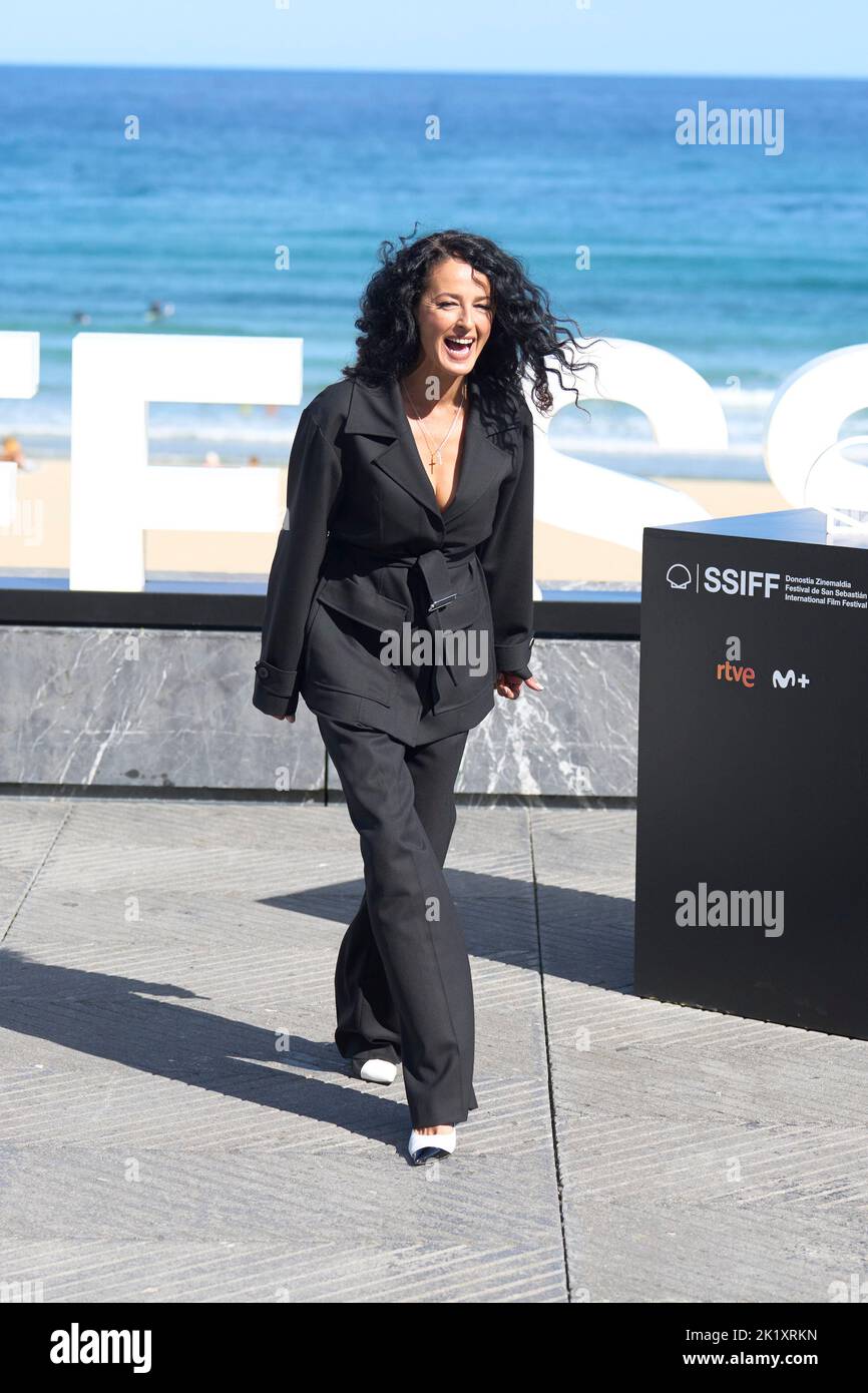 Donostia / San Sebastian. Spanien. 20220921, Monica Estarreado besuchte 'La novia gitana' Photocall während des 70. San Sebastian International Film Festival im Kursaal Palace am 21. September 2022 in Donostia / San Sebastian, Spanien Stockfoto