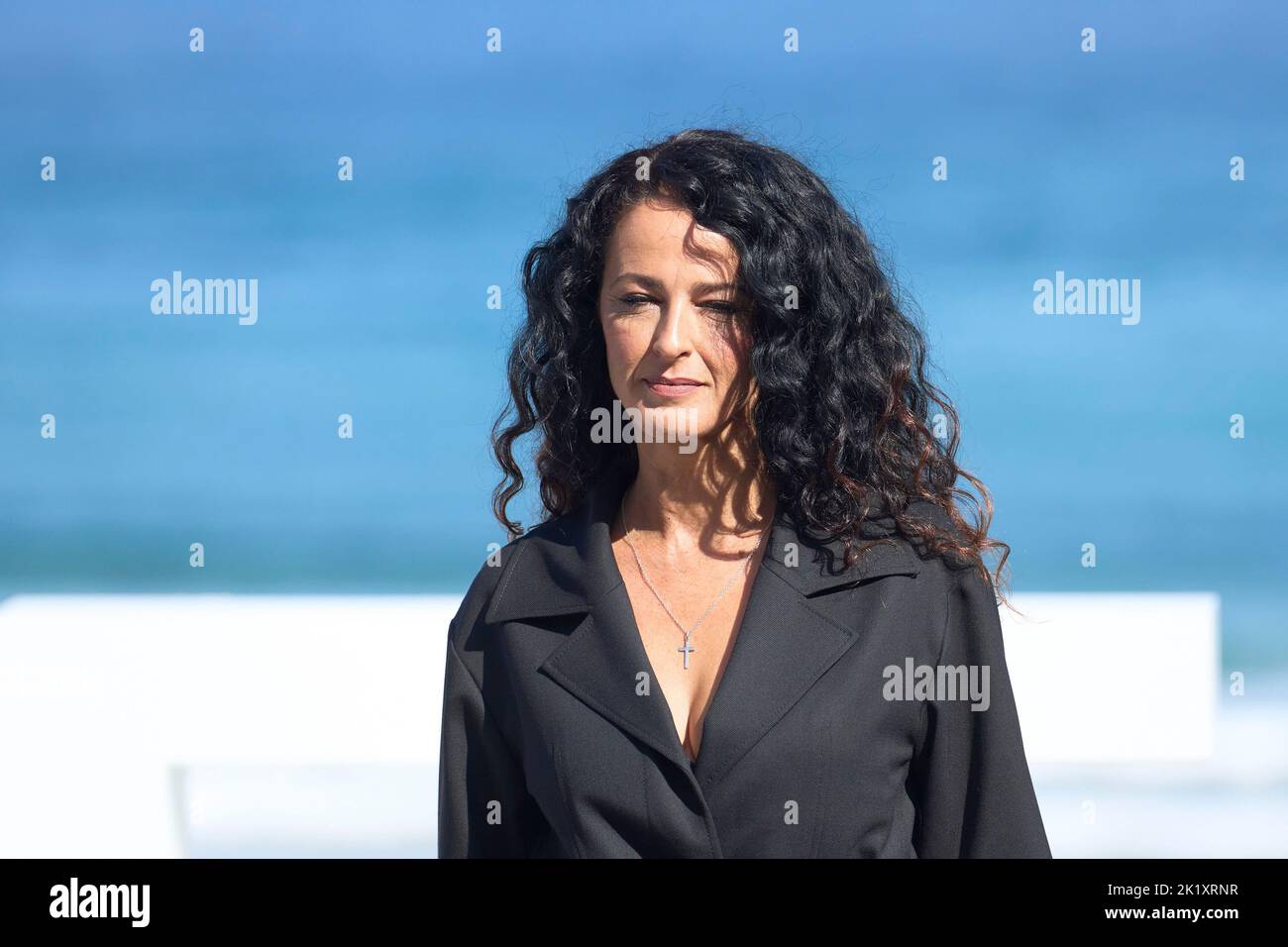 Donostia / San Sebastian. Spanien. 20220921, Monica Estarreado besuchte 'La novia gitana' Photocall während des 70. San Sebastian International Film Festival im Kursaal Palace am 21. September 2022 in Donostia / San Sebastian, Spanien Stockfoto