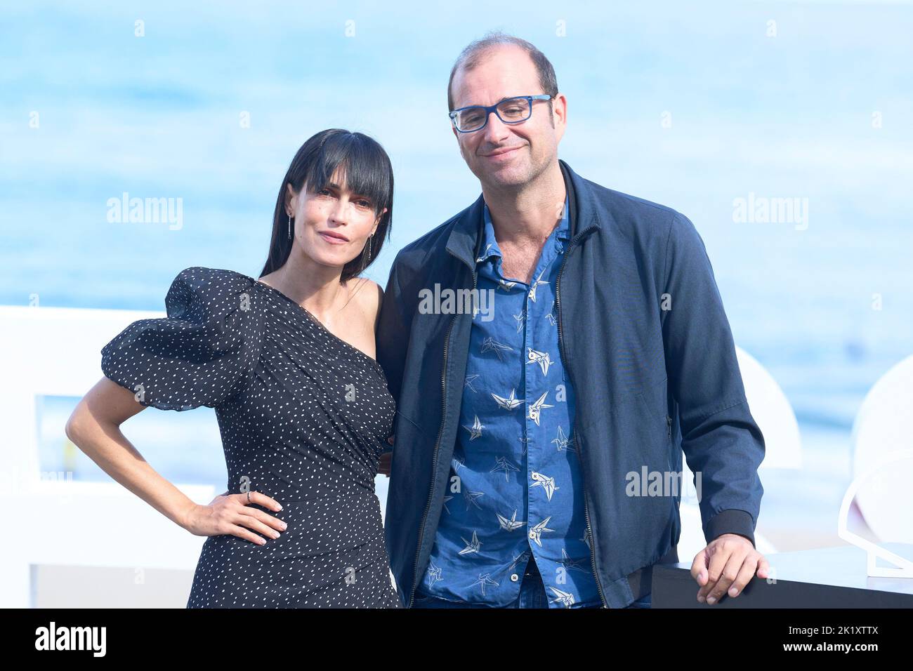 21. September 2022, Madrid, Madrid, Spanien: Nerea Barros, Paco Cabezas nahm am 21. September 2022 im Kursaal Palace in Donostia / San Sebastian, Spanien, an der Fotocall „La novia gitana“ während des 70. San Sebastian International Film Festivals Teil (Bildquelle: © Jack Abuin/ZUMA Press Wire) Stockfoto