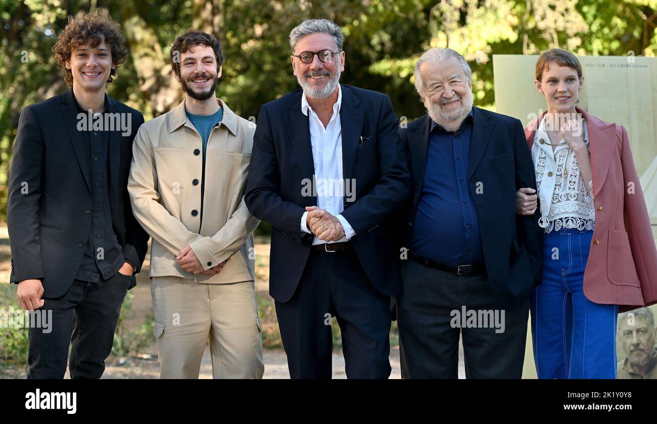 21. September 2022, ROME, ITALIA (LR) die italienischen Schauspieler