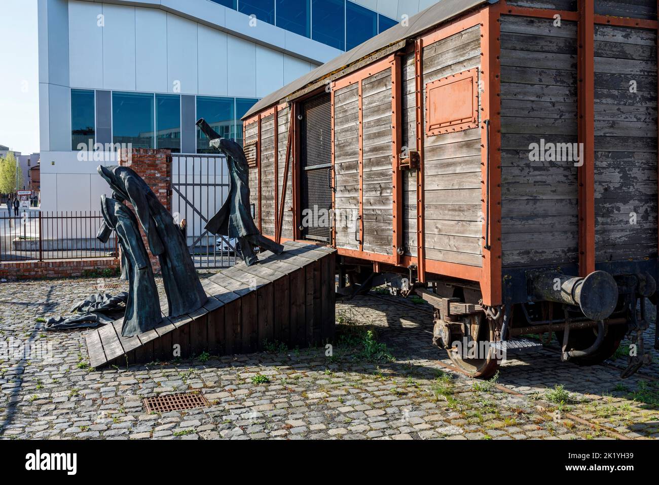 Denkmal „The Ramp“ auf dem Campus der Universität Kassel Stockfoto