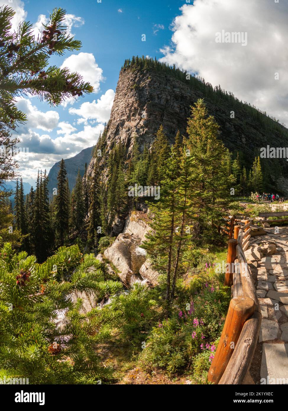 Blick auf Big Beehive in den Rocky Mountains in Banff, Alberta, Kanada. Stockfoto